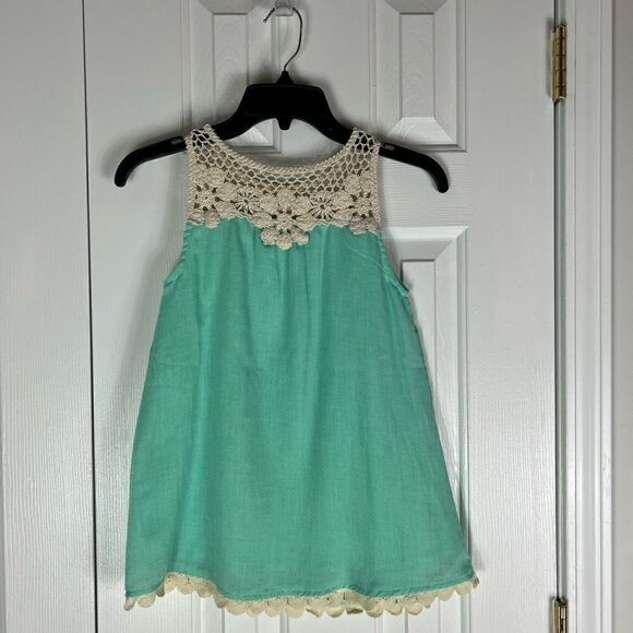Hayden Girls Crochet Tank Size 9/10y - Picture 1 of 3